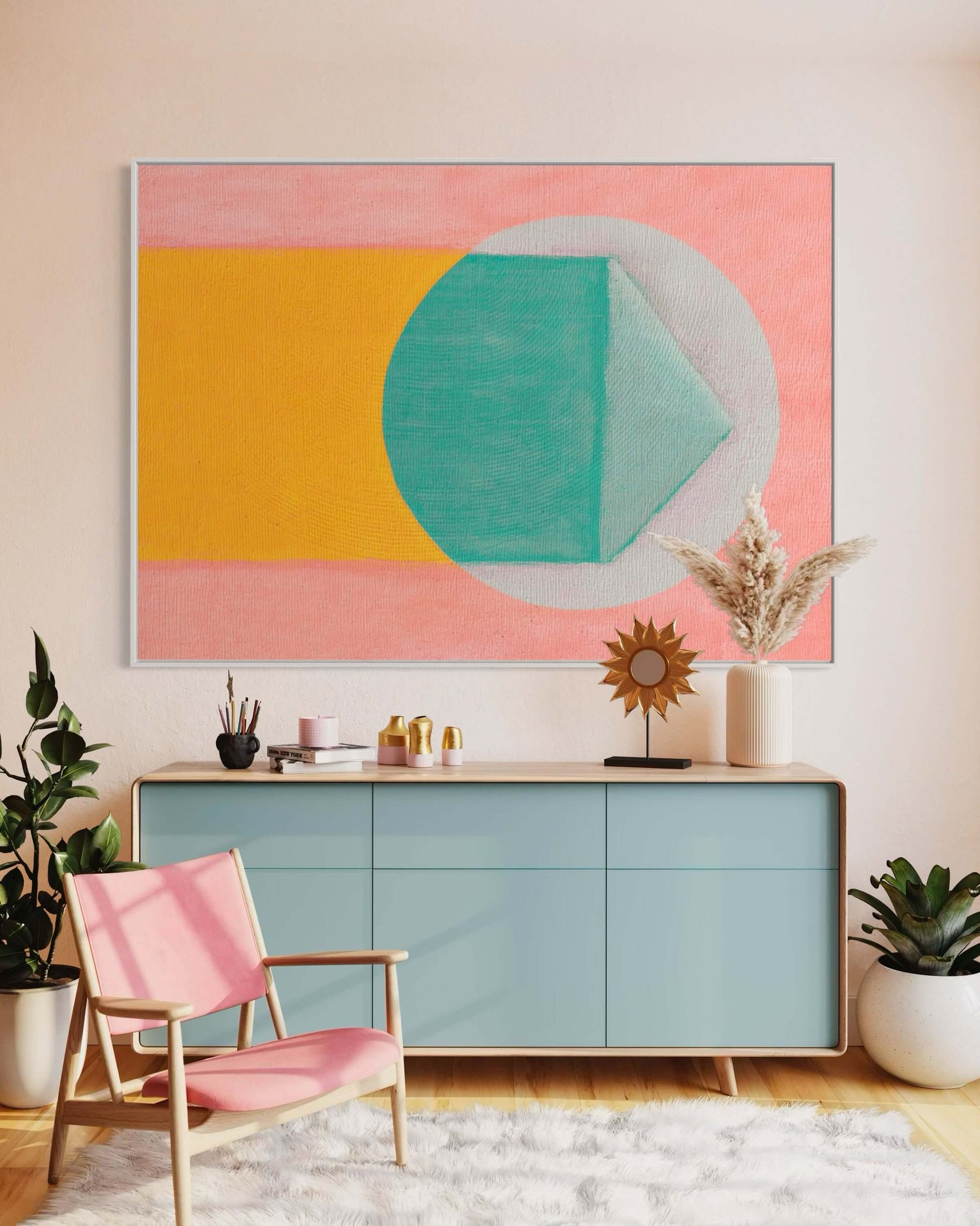 Recurring Theme 05 Pink Wall Art
