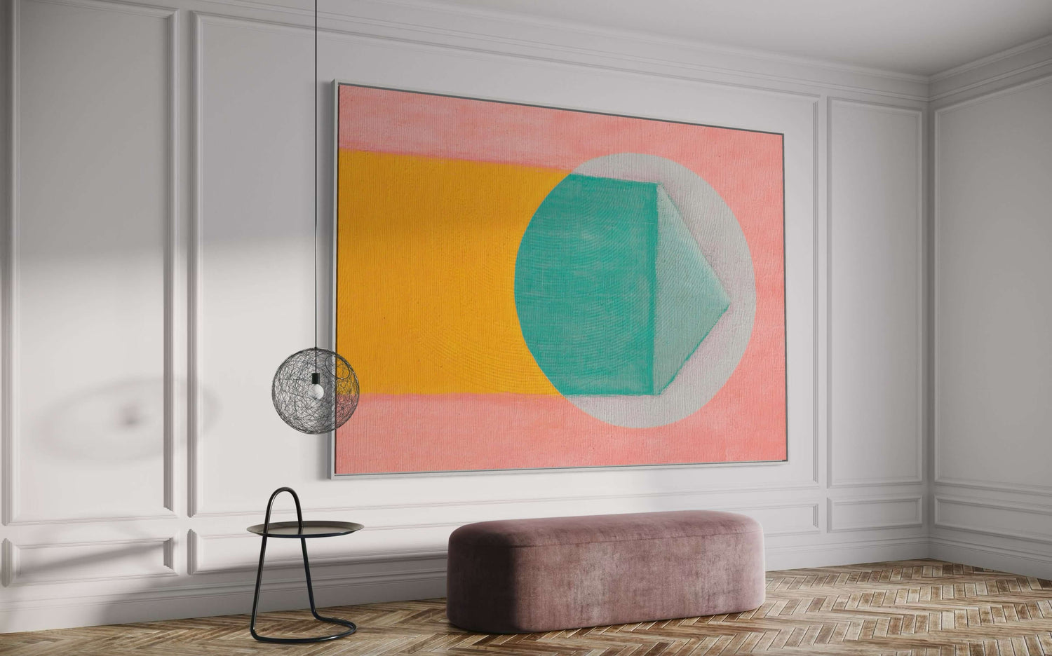 Recurring Theme 05 Pink Wall Art