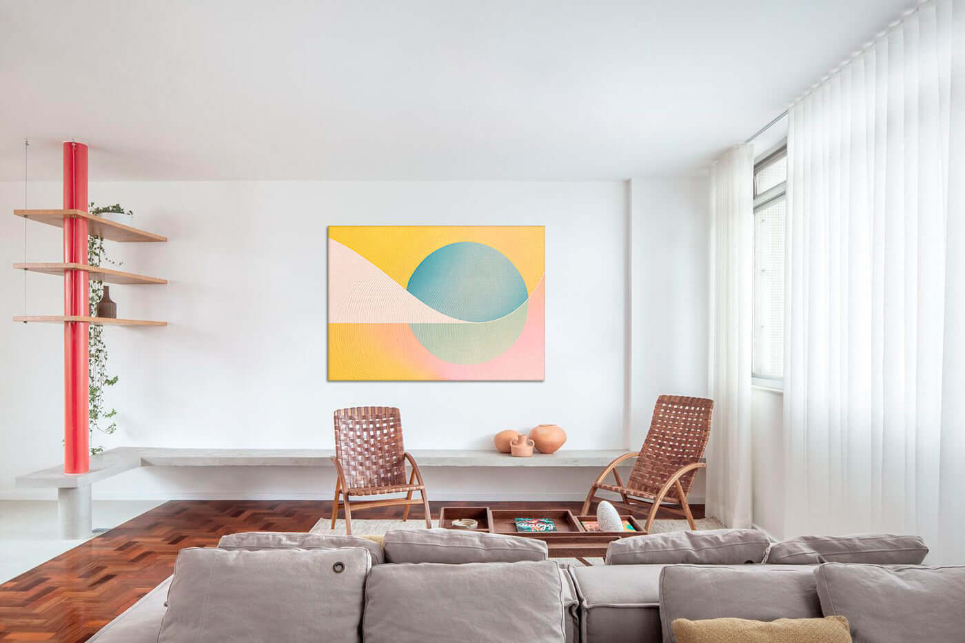 Recurring Theme 9 Pink Wall Art