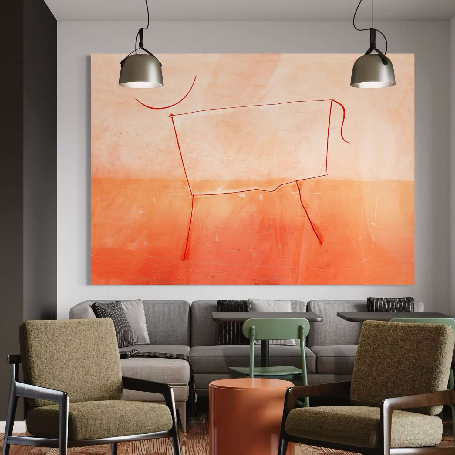 Toro rojo Dining Room Wall Art