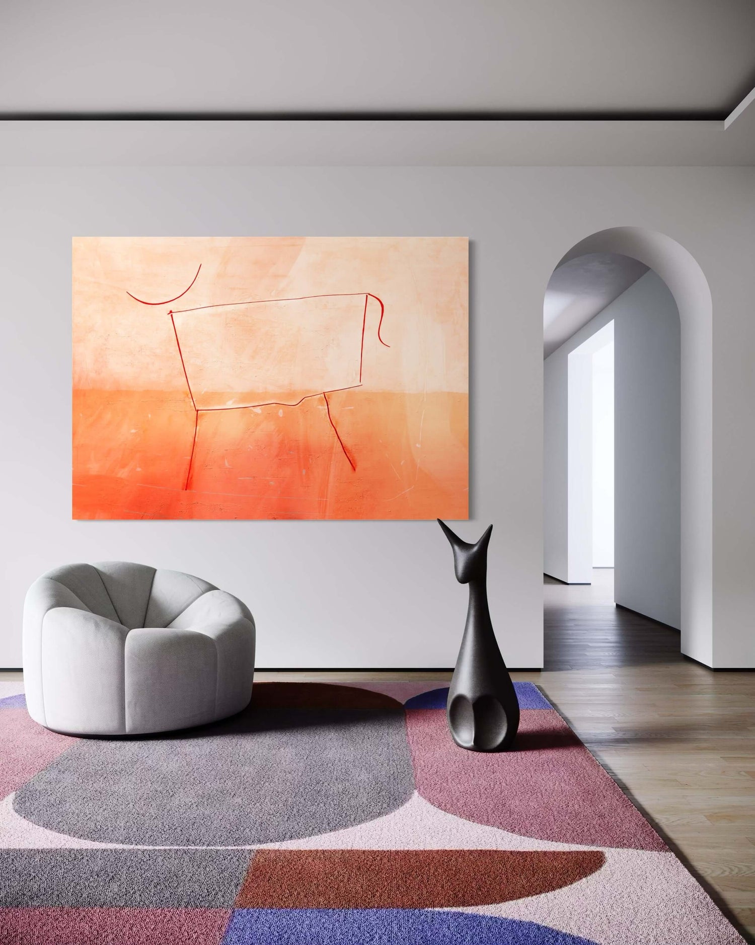 Toro rojo Dining Room Wall Art