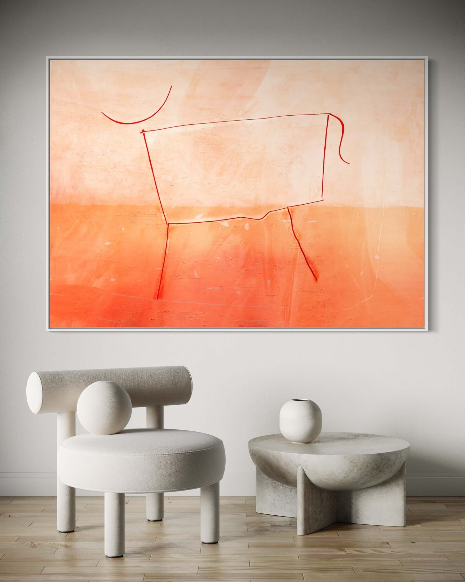 Toro rojo Dining Room Wall Art