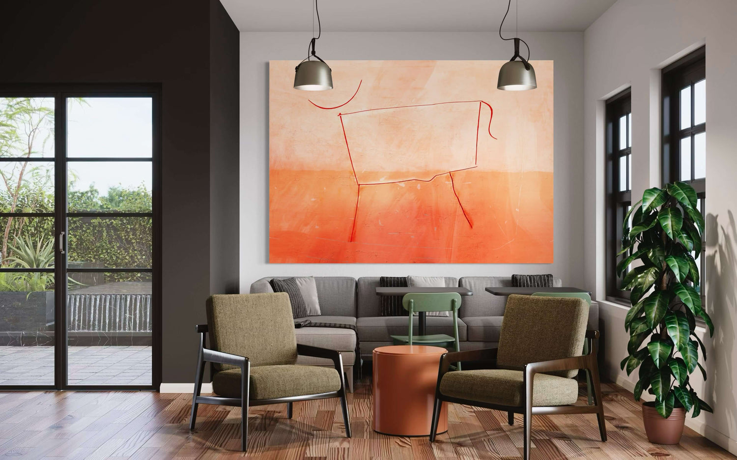 Toro rojo Dining Room Wall Art