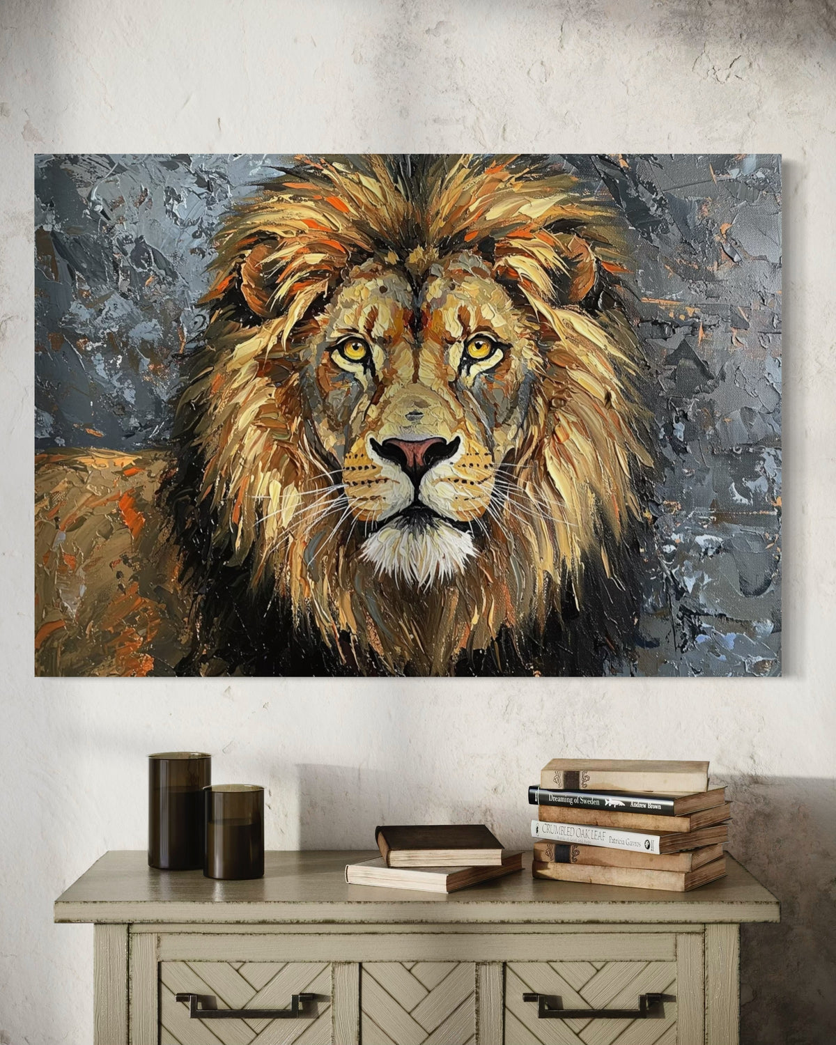 Regal Stare - Hand Painting