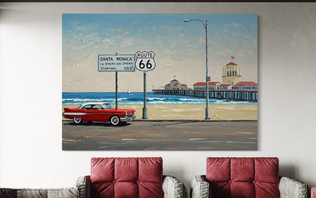 Route 66 Reverie - Hand Painting