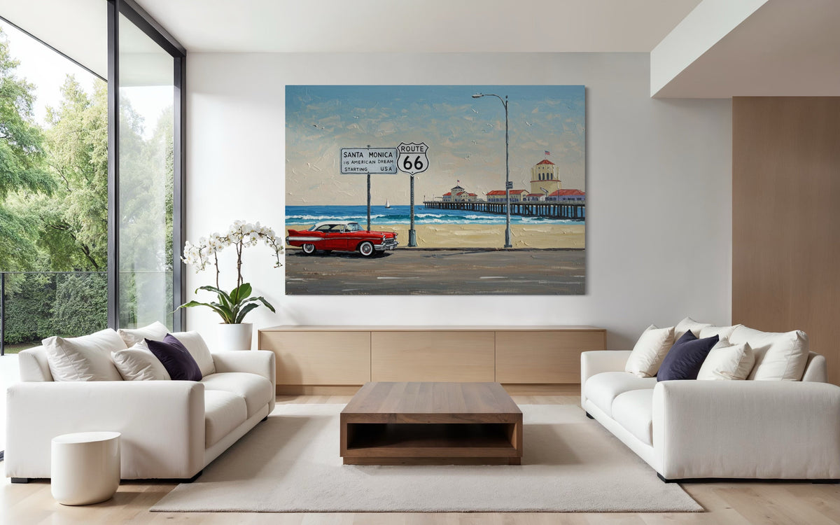 Route 66 Reverie - Hand Painting