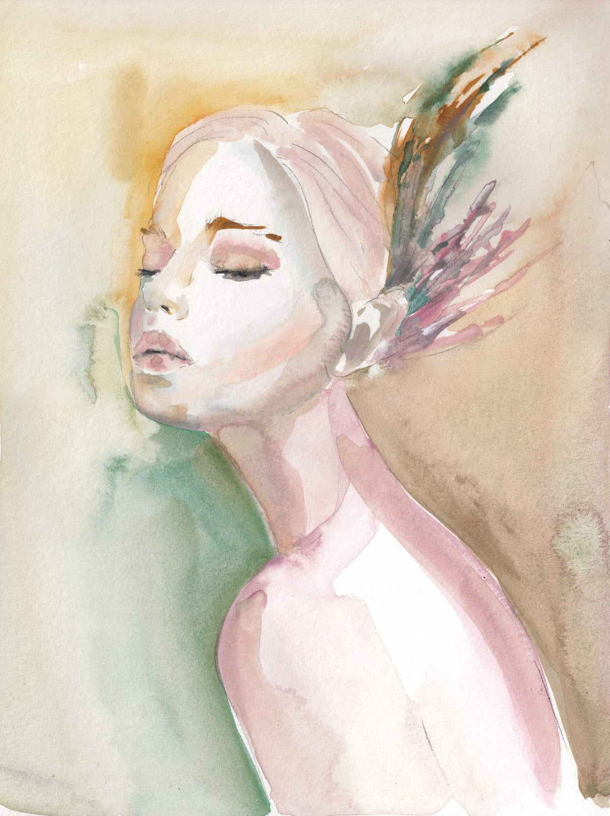 She Who Whispered Wild - Hand Painting