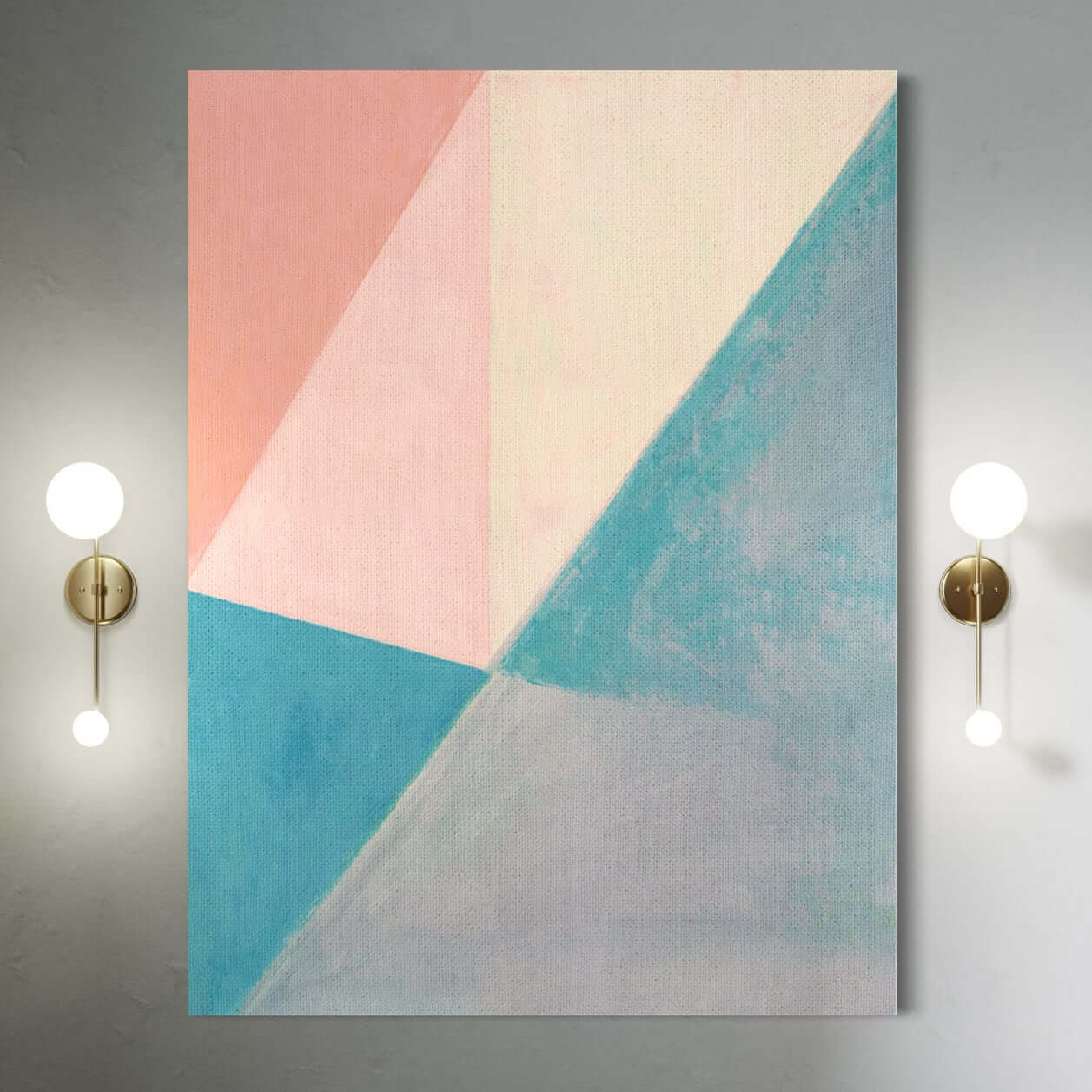 Sailing in Pastel Colors Pink Wall Art