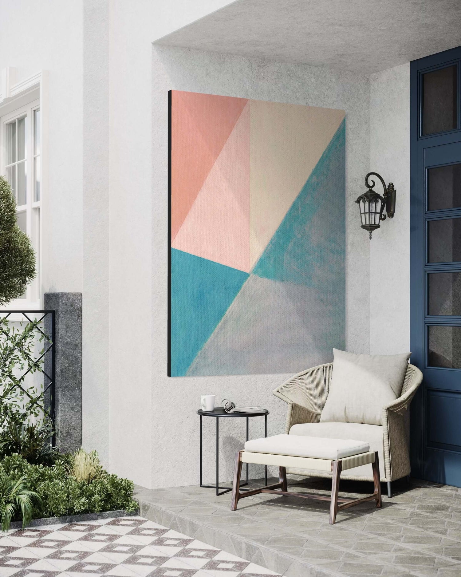 Sailing in Pastel Colors Pink Wall Art