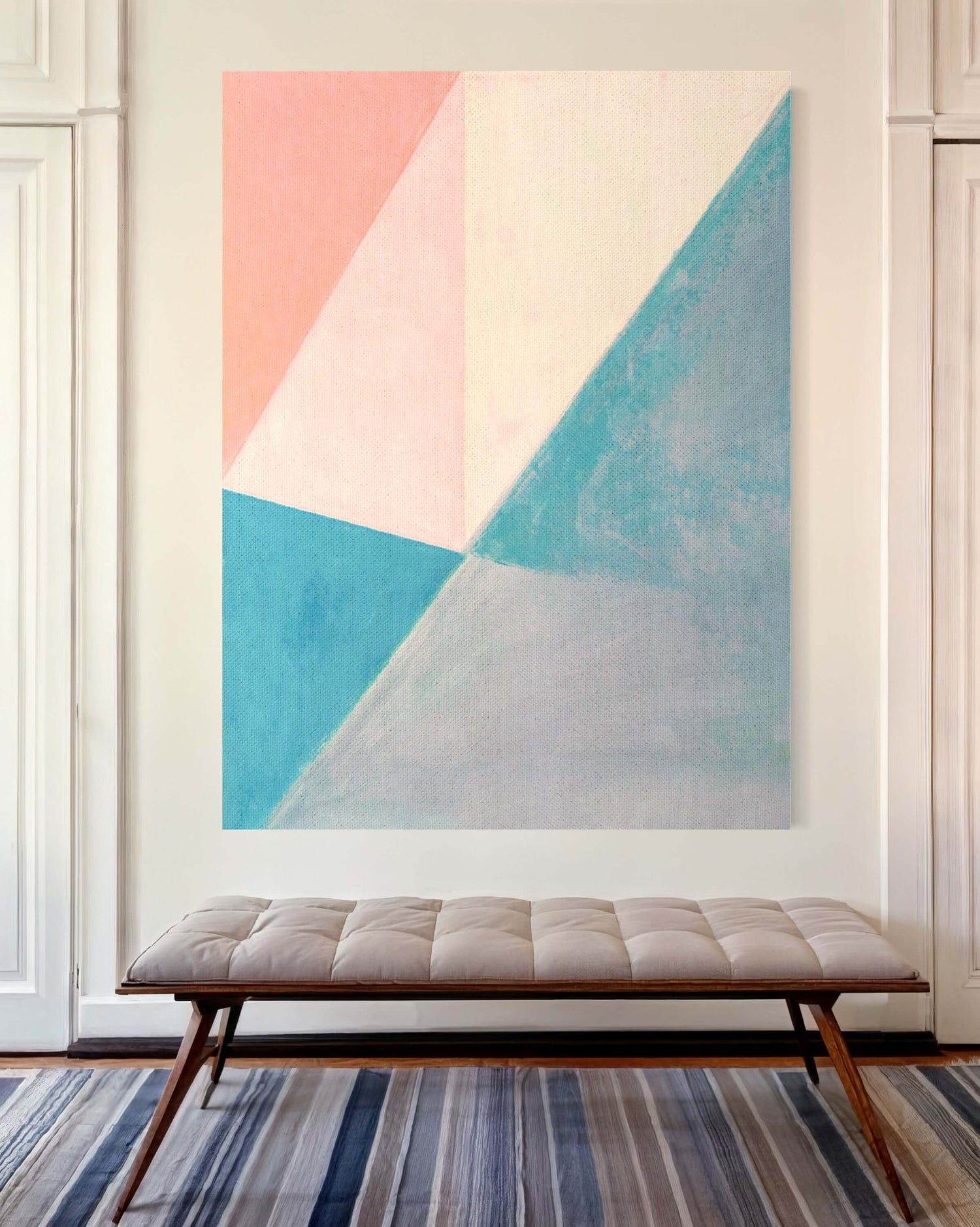 Sailing in Pastel Colors Pink Wall Art