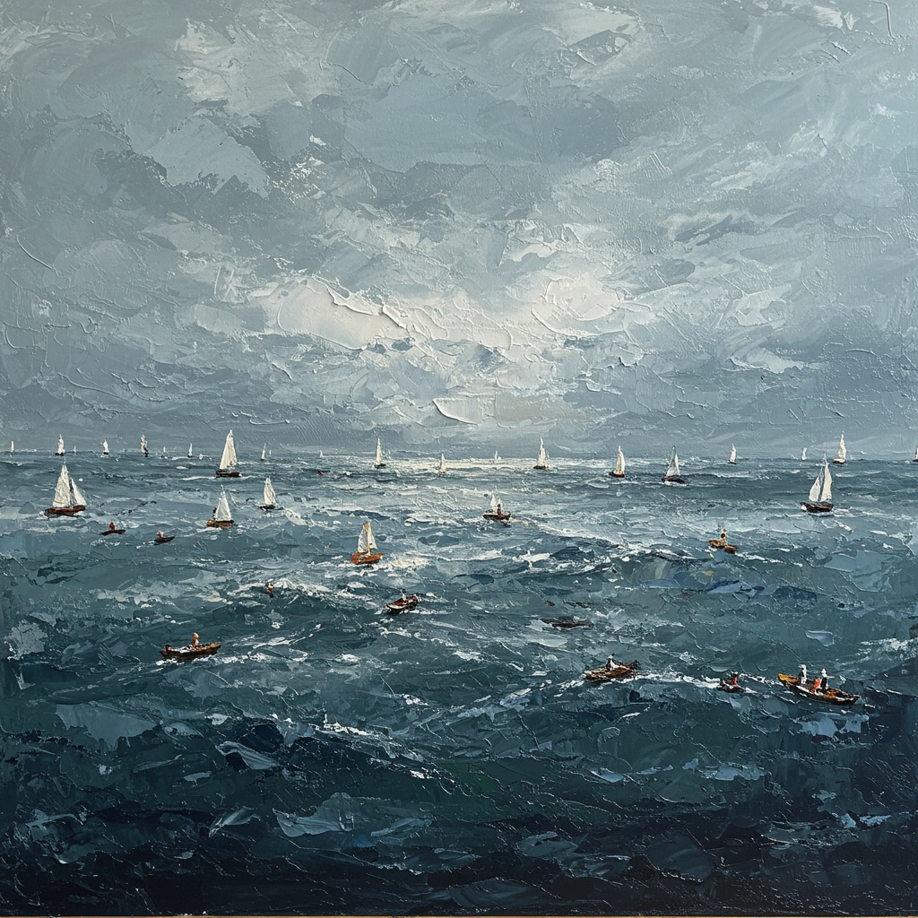 Sailors’ Serenity - Hand Painting
