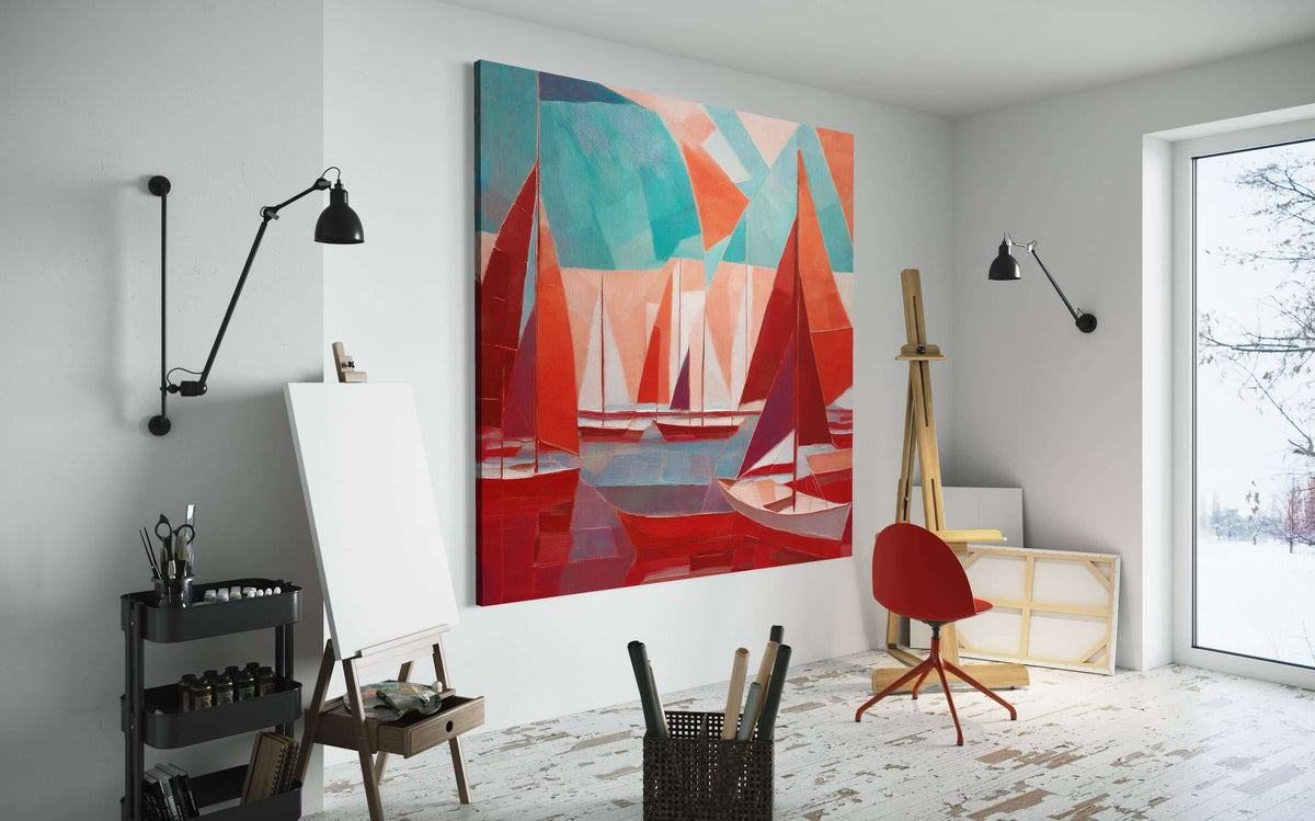 Scarlet Sails 1 - Hand Painting