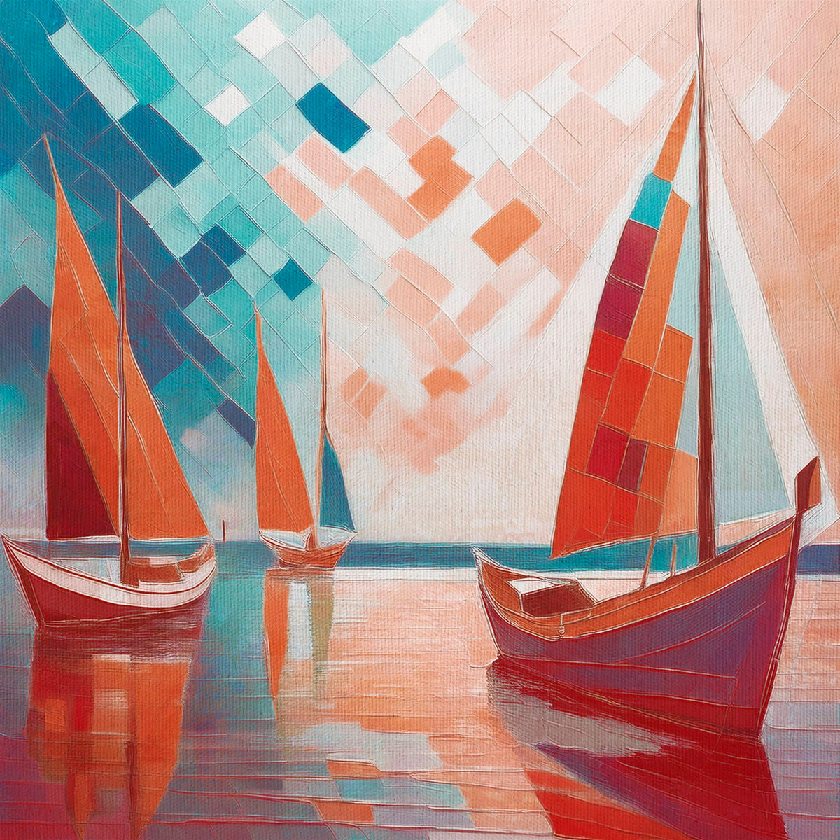 Scarlet Sails 2 - Hand Painting