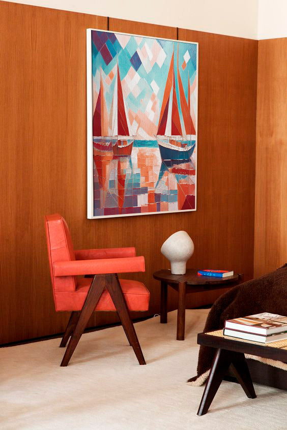 Scarlet Sails 3 Seascape Oil Paintings