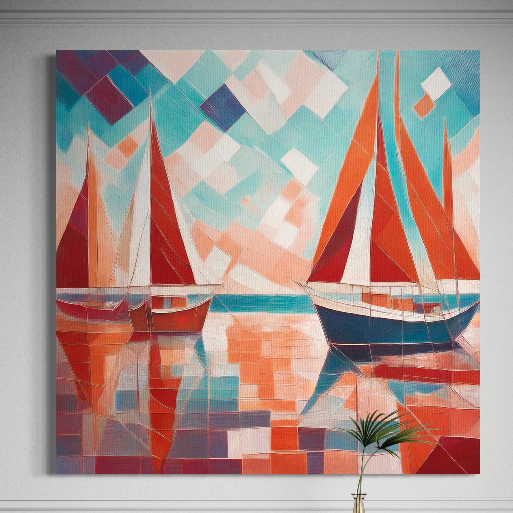 Scarlet Sails 3 Seascape Oil Paintings
