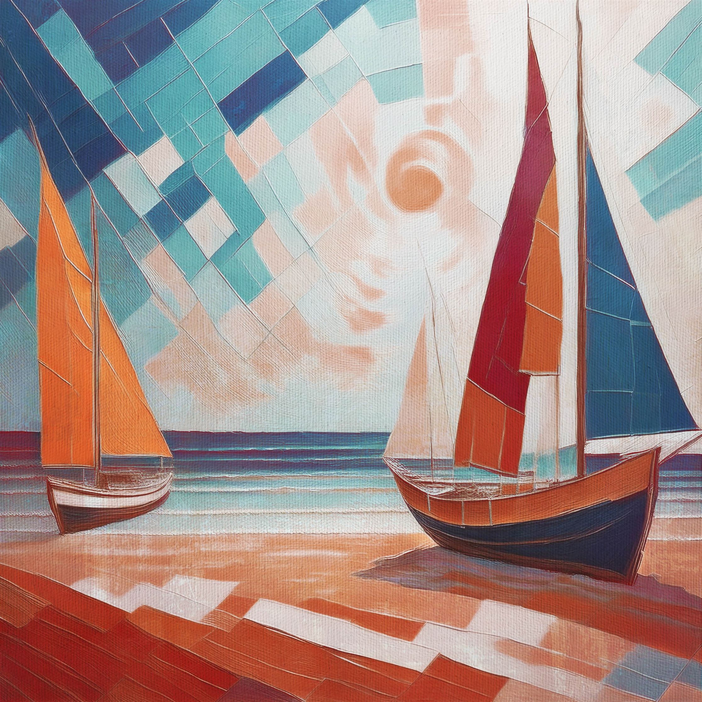Scarlet Sails 4 Meereslandschaft Ölgemälde