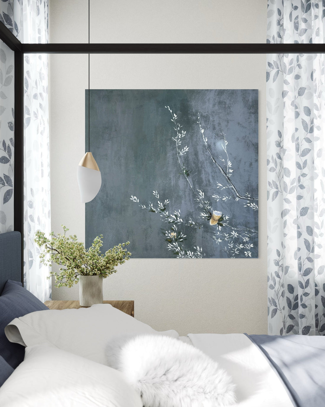 Serene Blossoms - Hand Painting