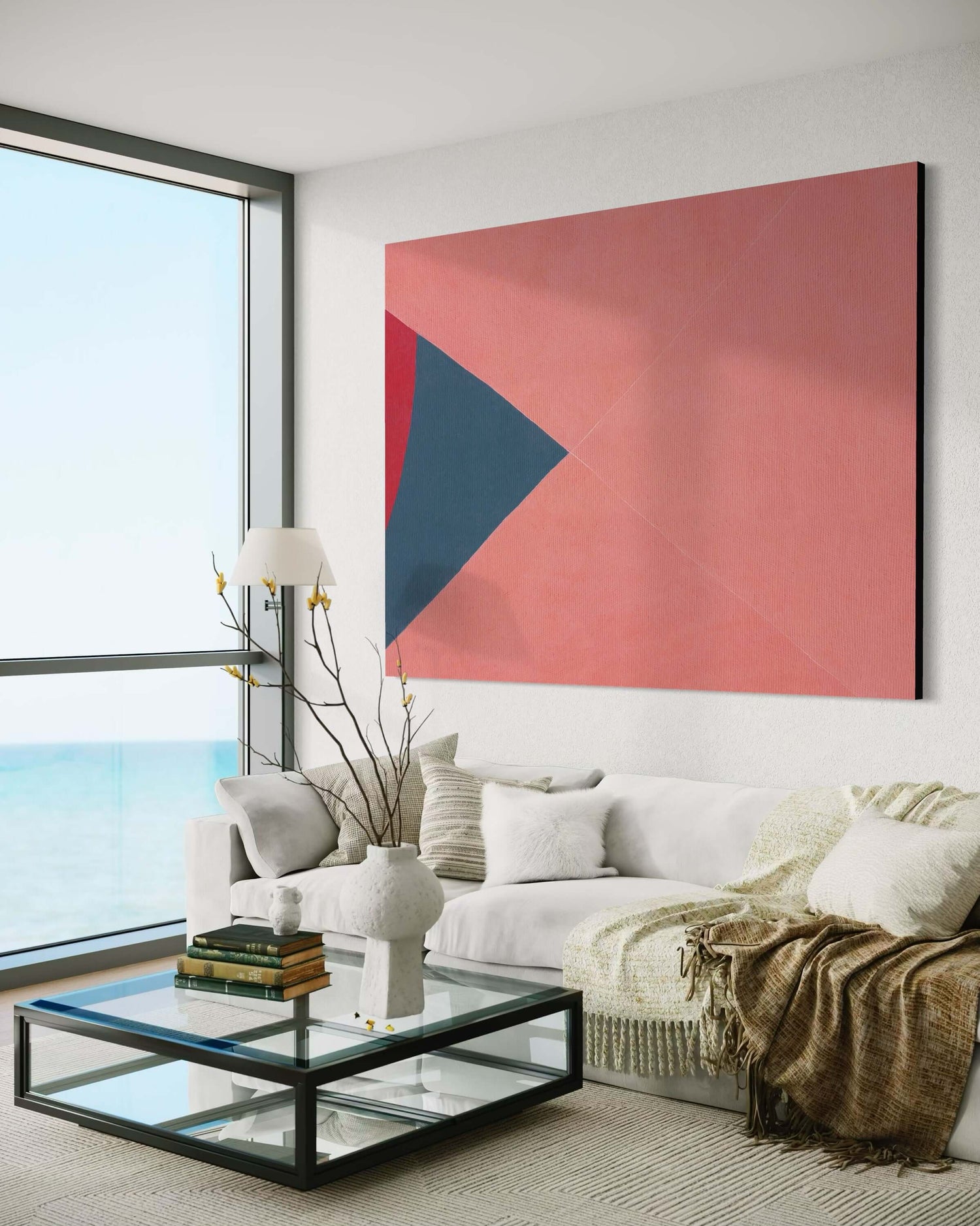 Simplified Fish 01 Mid Century Modern Art