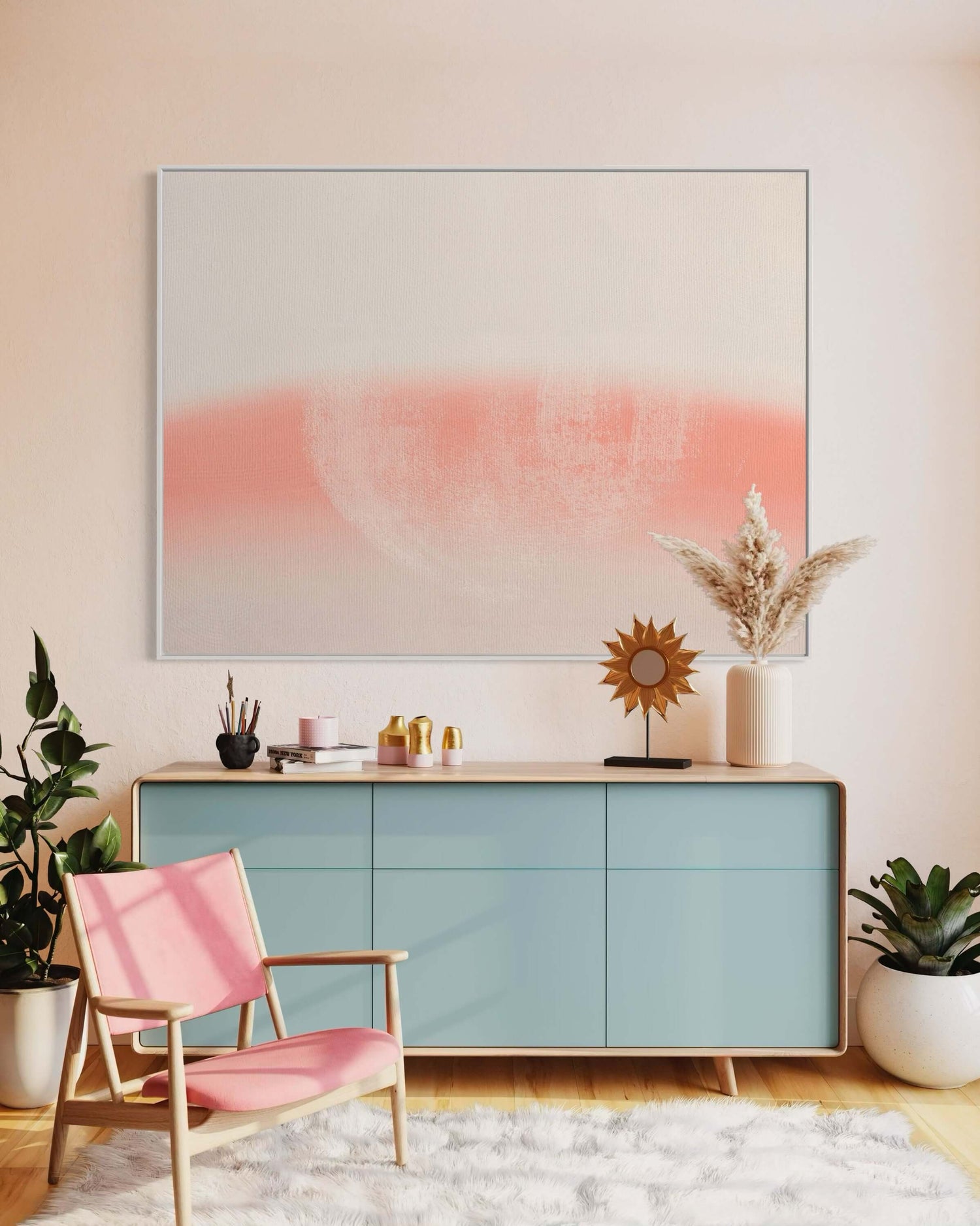 Soft Dune Pink Wall Art