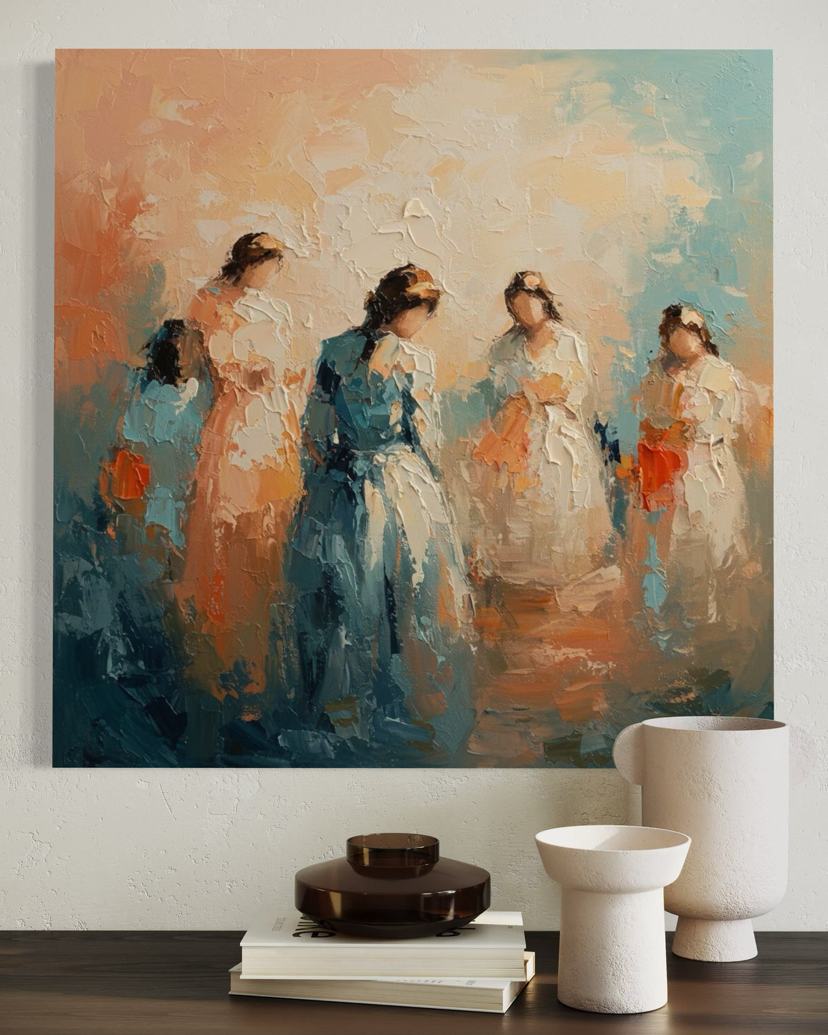 Symphony of Femininity - Hand Painting