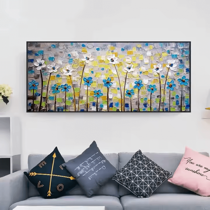 Garden of Textured Petals - Hand Painting
