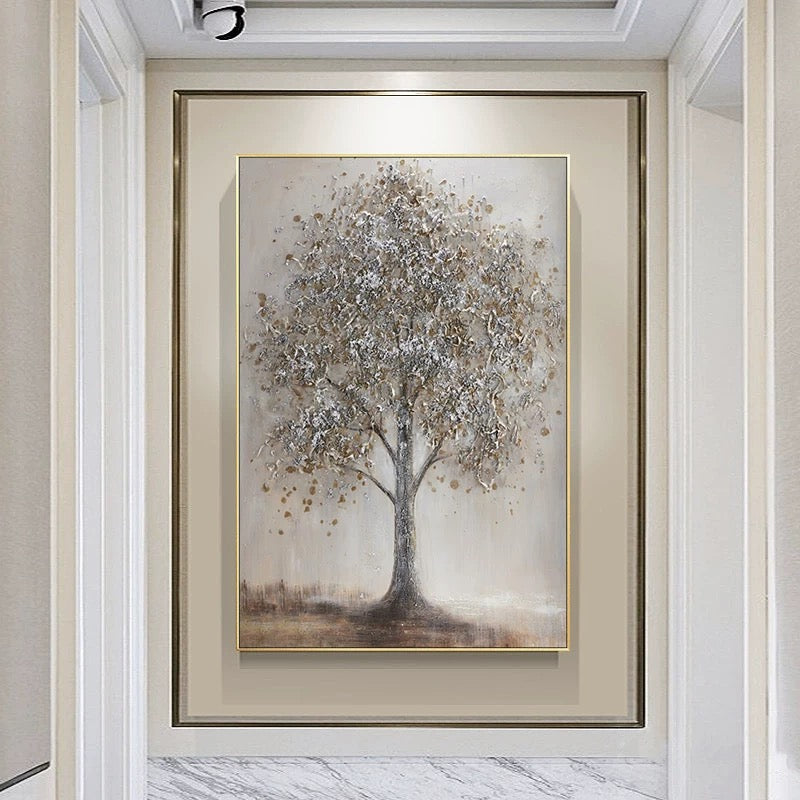 Textured Tree Form - Hand Painting