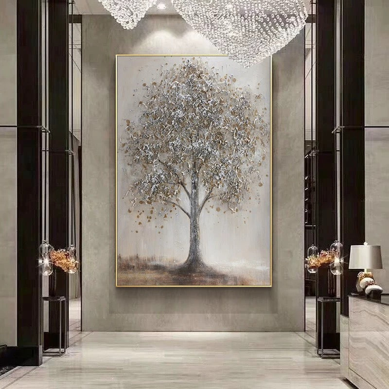 Textured Tree Form - Hand Painting