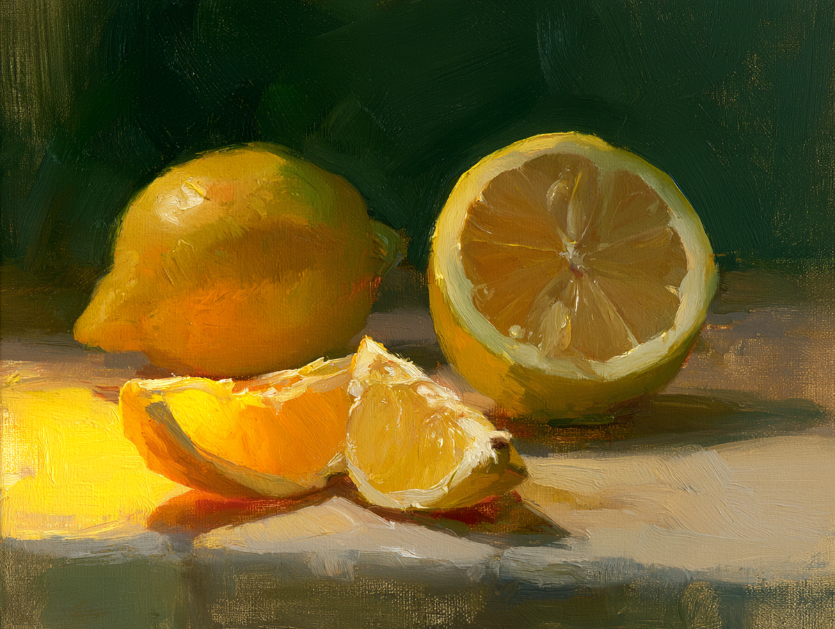 The Warm Lemon Still Life