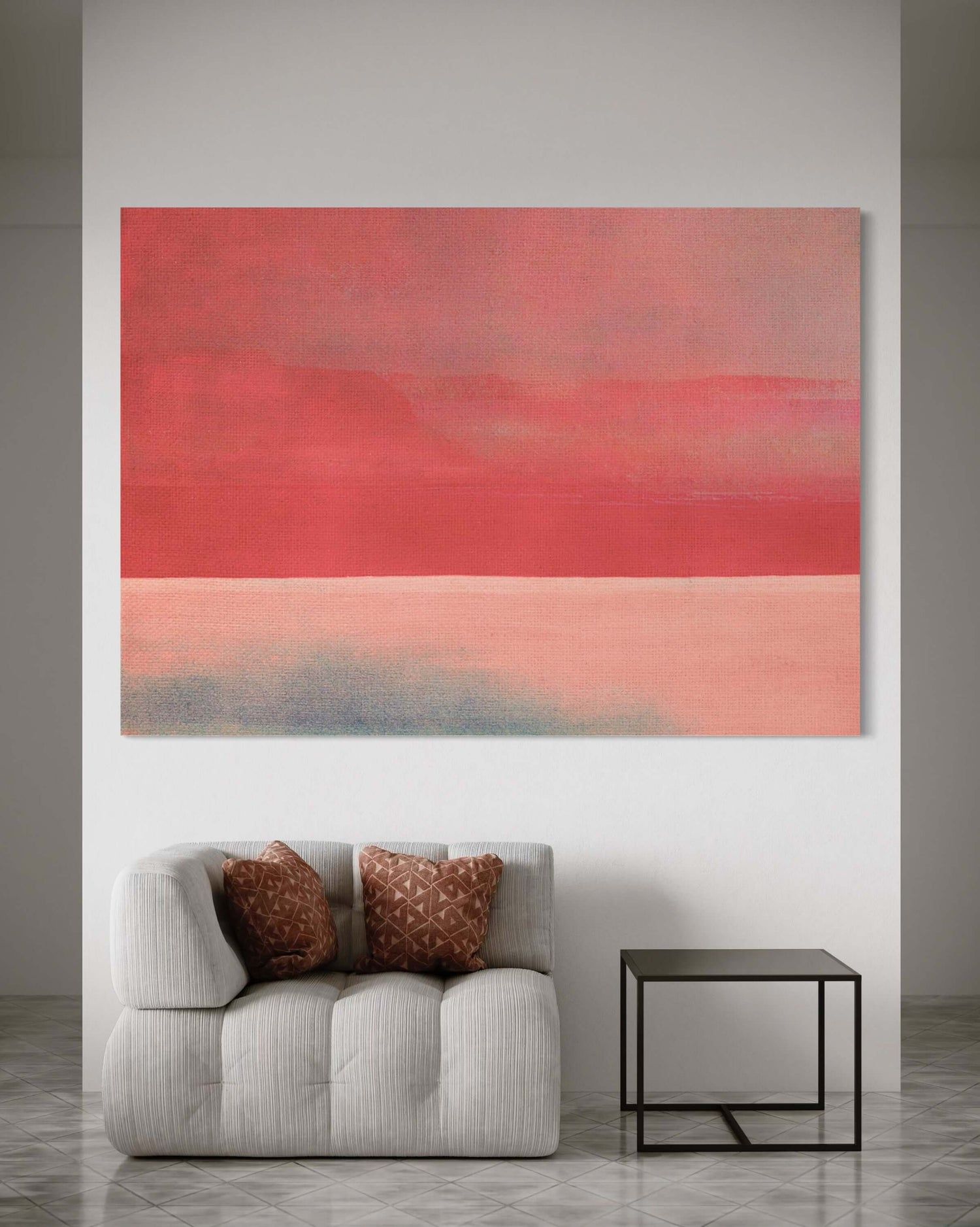 Thin Line 01 Pink Wall Art