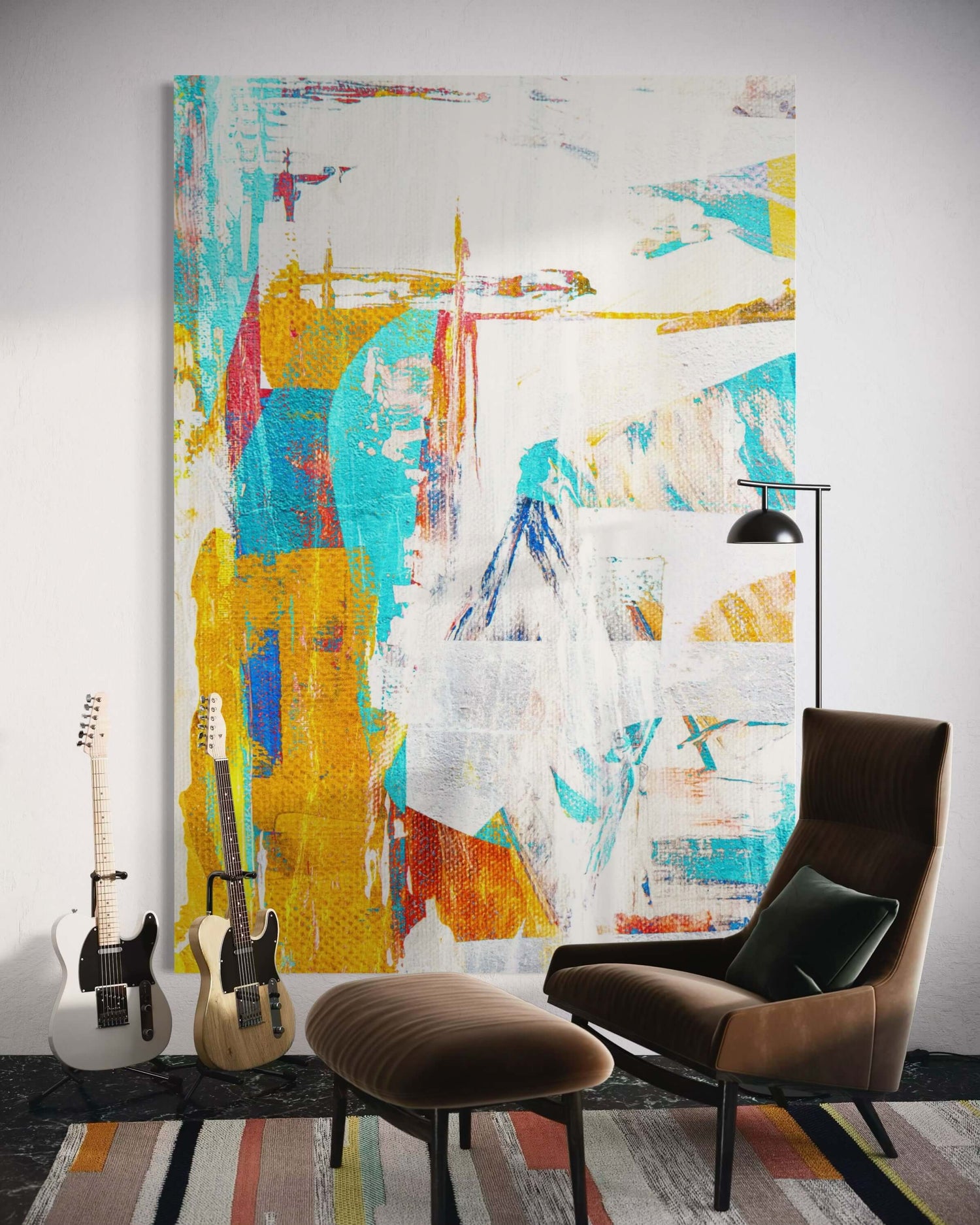 Ticket III Art Mural pour Escalier