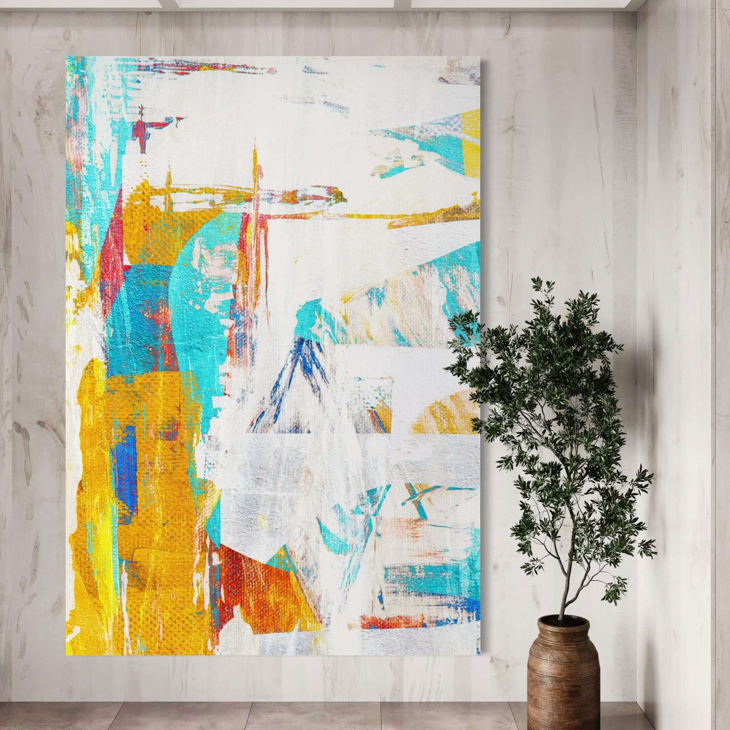 Ticket III Art Mural pour Escalier