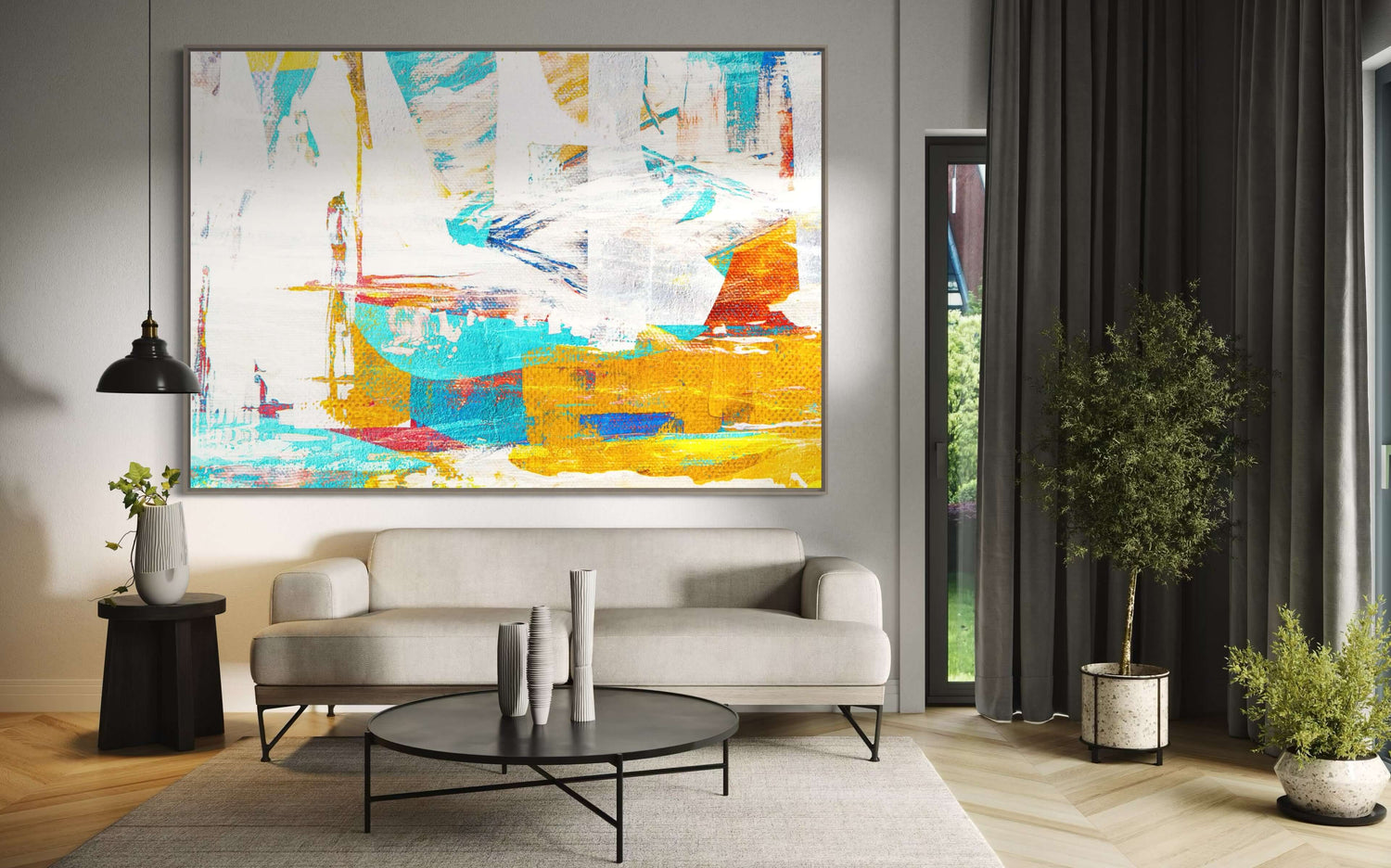 Ticket III Art Mural pour Escalier