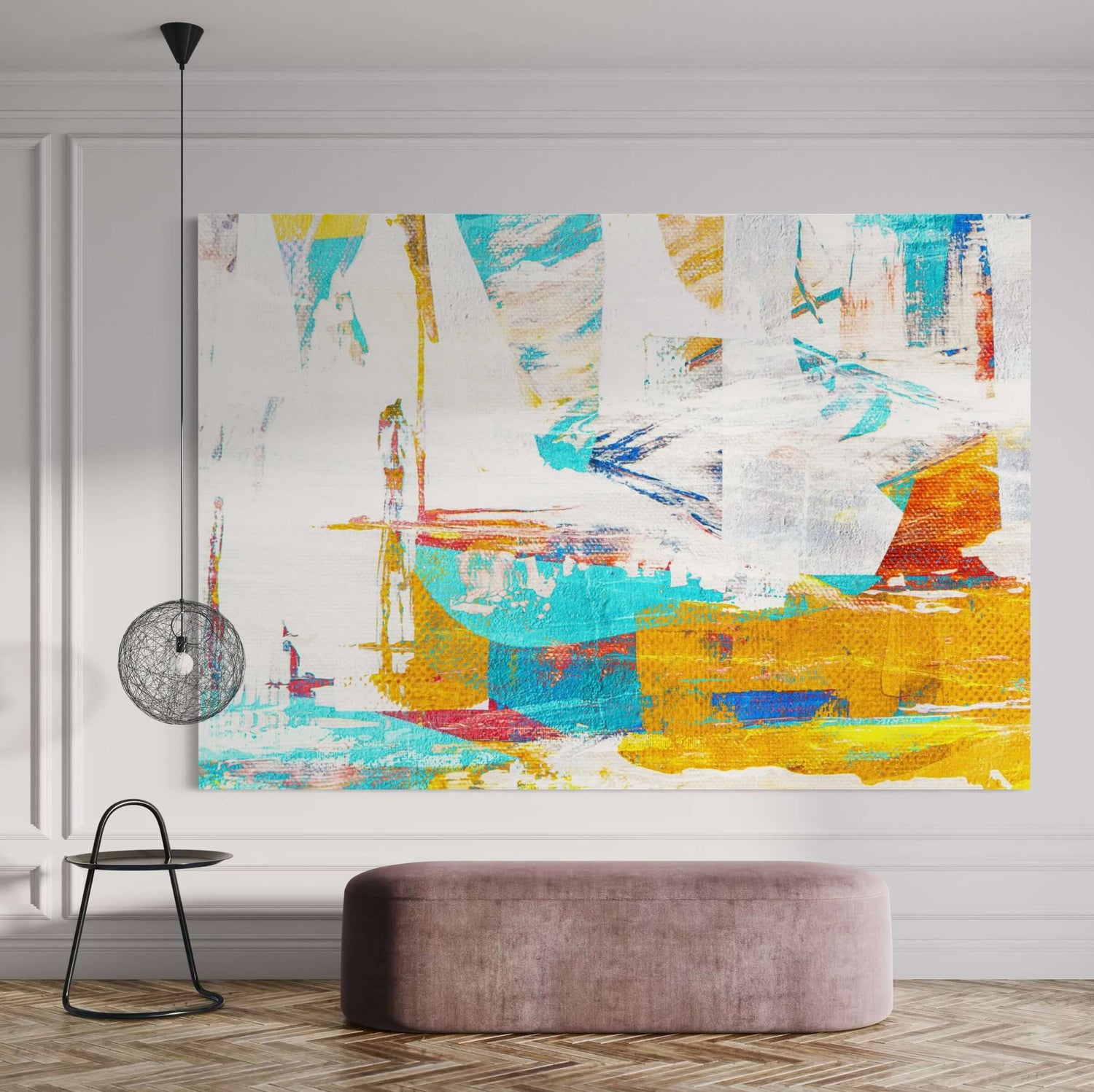 Ticket III Art Mural pour Escalier