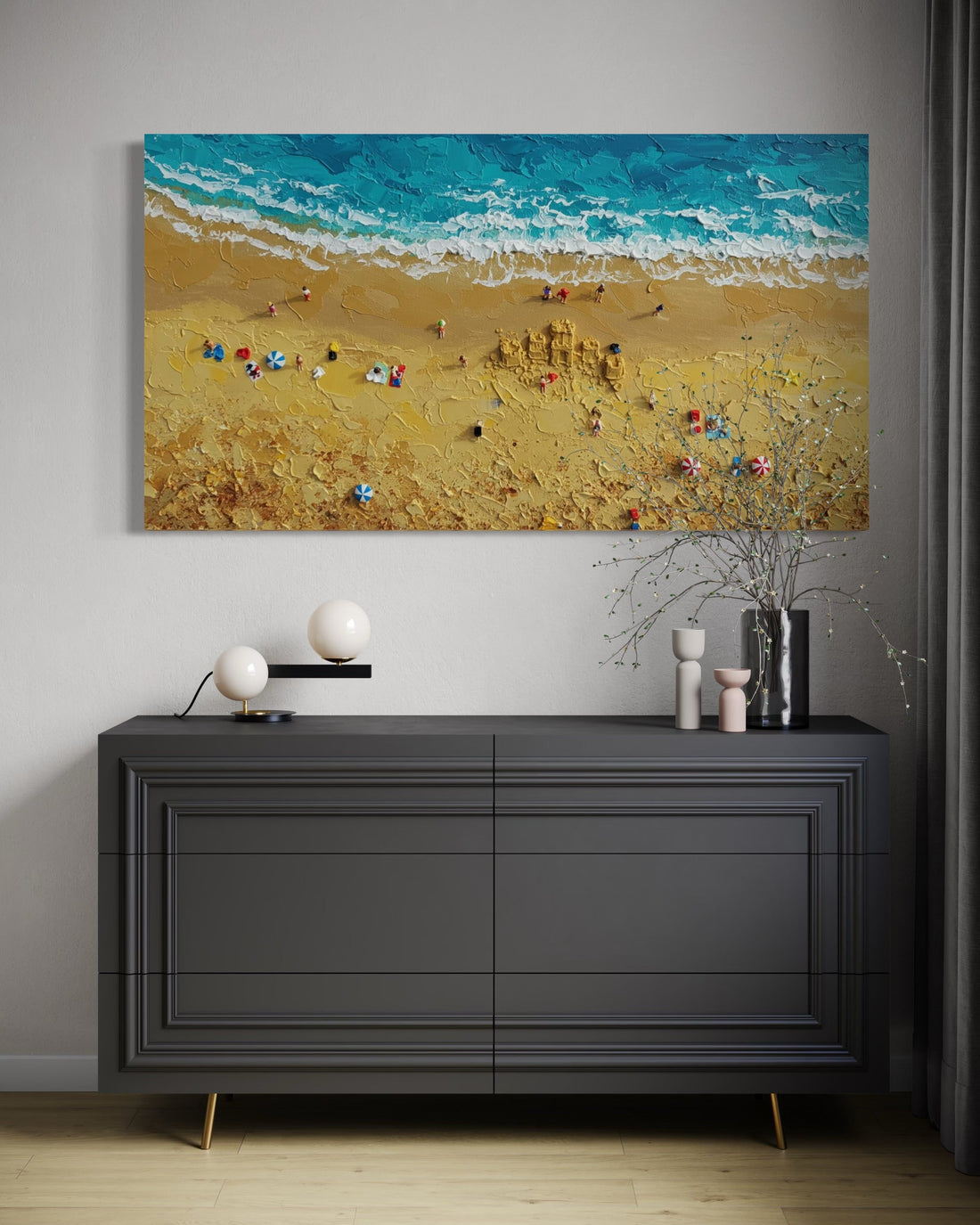 Turquoise Embrace 3 - Hand Painting