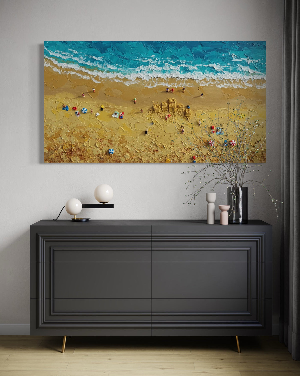 Turquoise Embrace 3 - Hand Painting