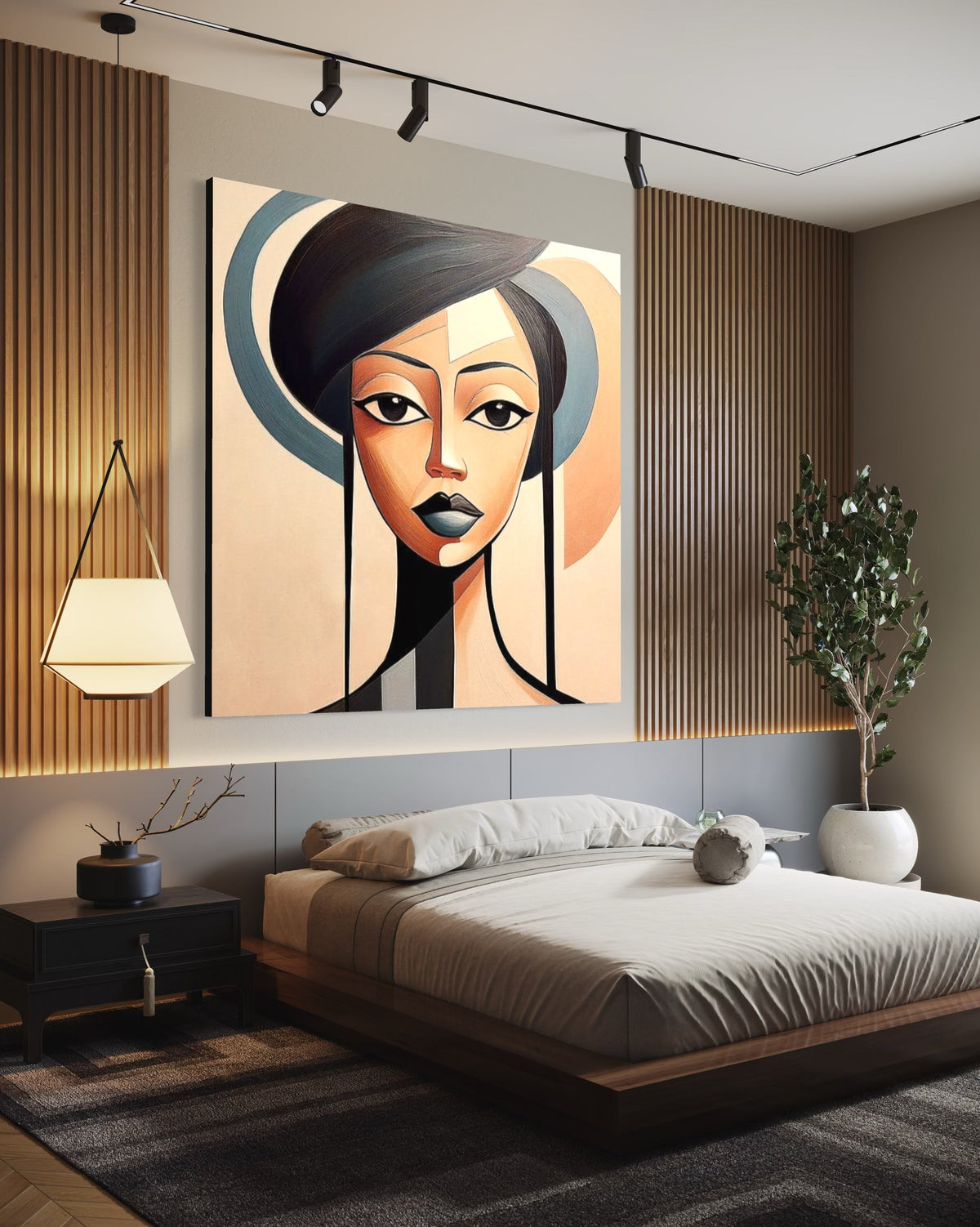 Unmoved Woman 1 - Hand Painting