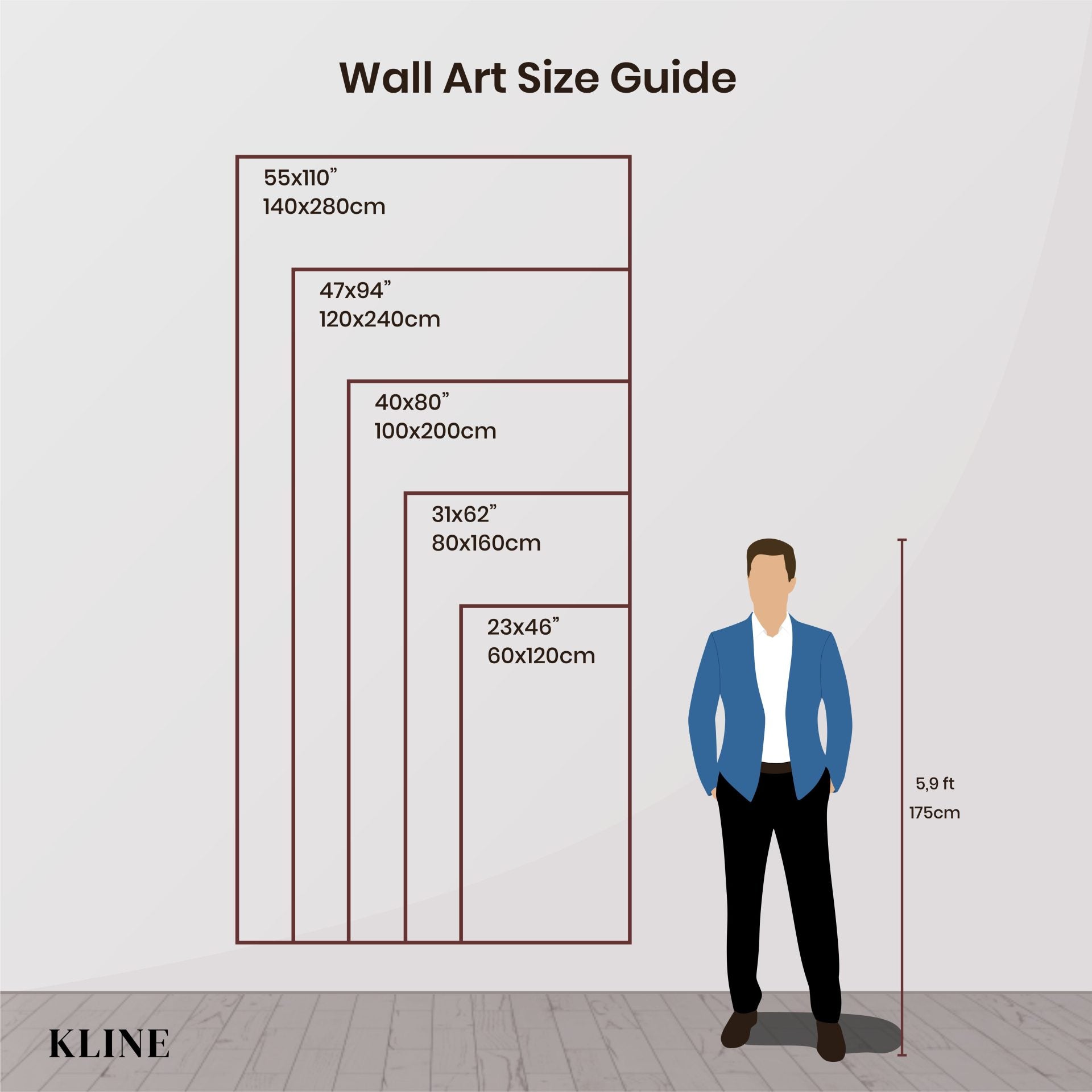 soothing wall art size