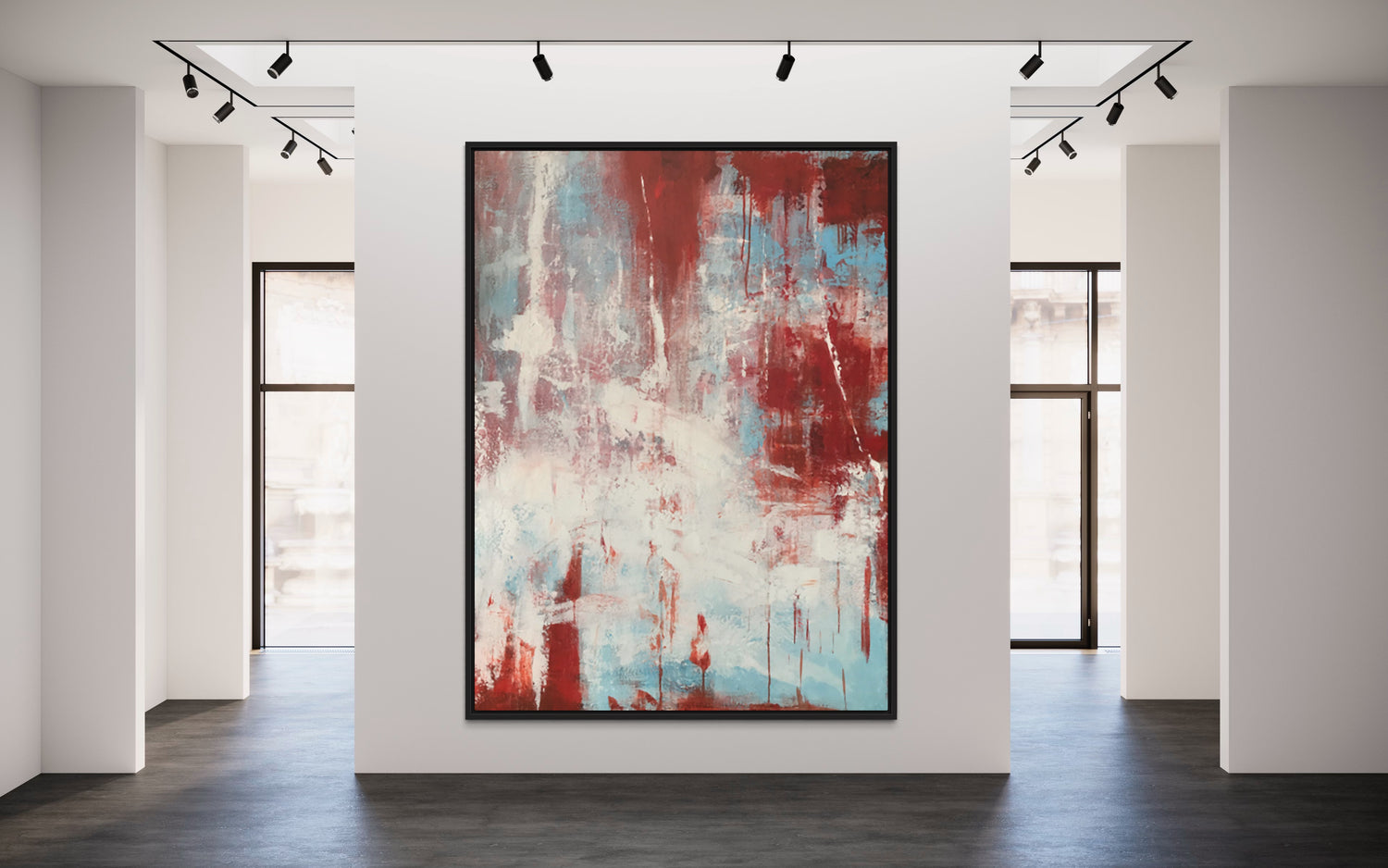 Vibrante abbraccio Arte da Parete Rossa