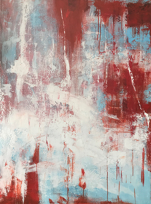 Vibrante abbraccio Arte da Parete Rossa