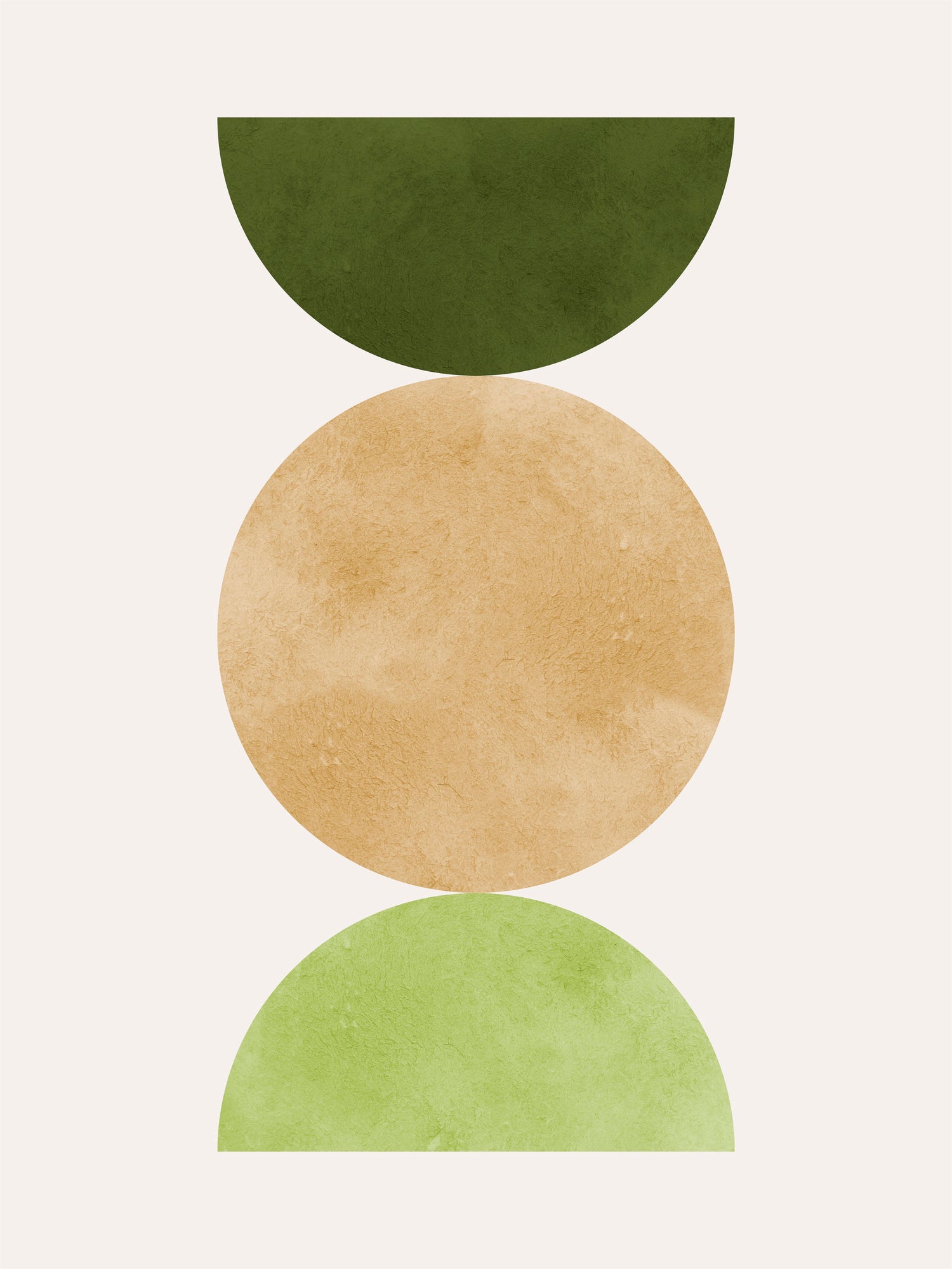 Watercolor Circles Geometric Wall Art