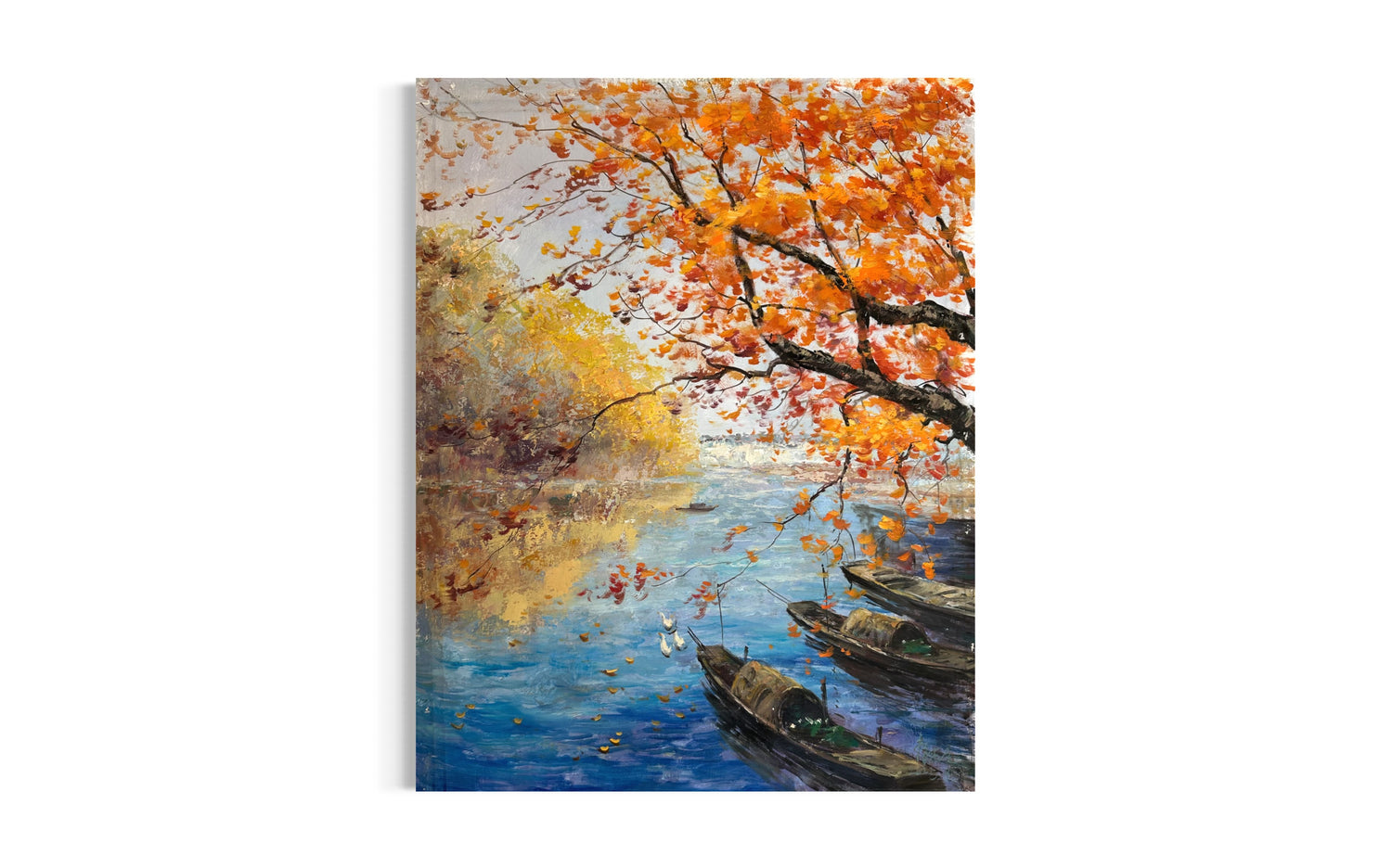 When Autumn Touched the Riverbanks Lounge Wall Art