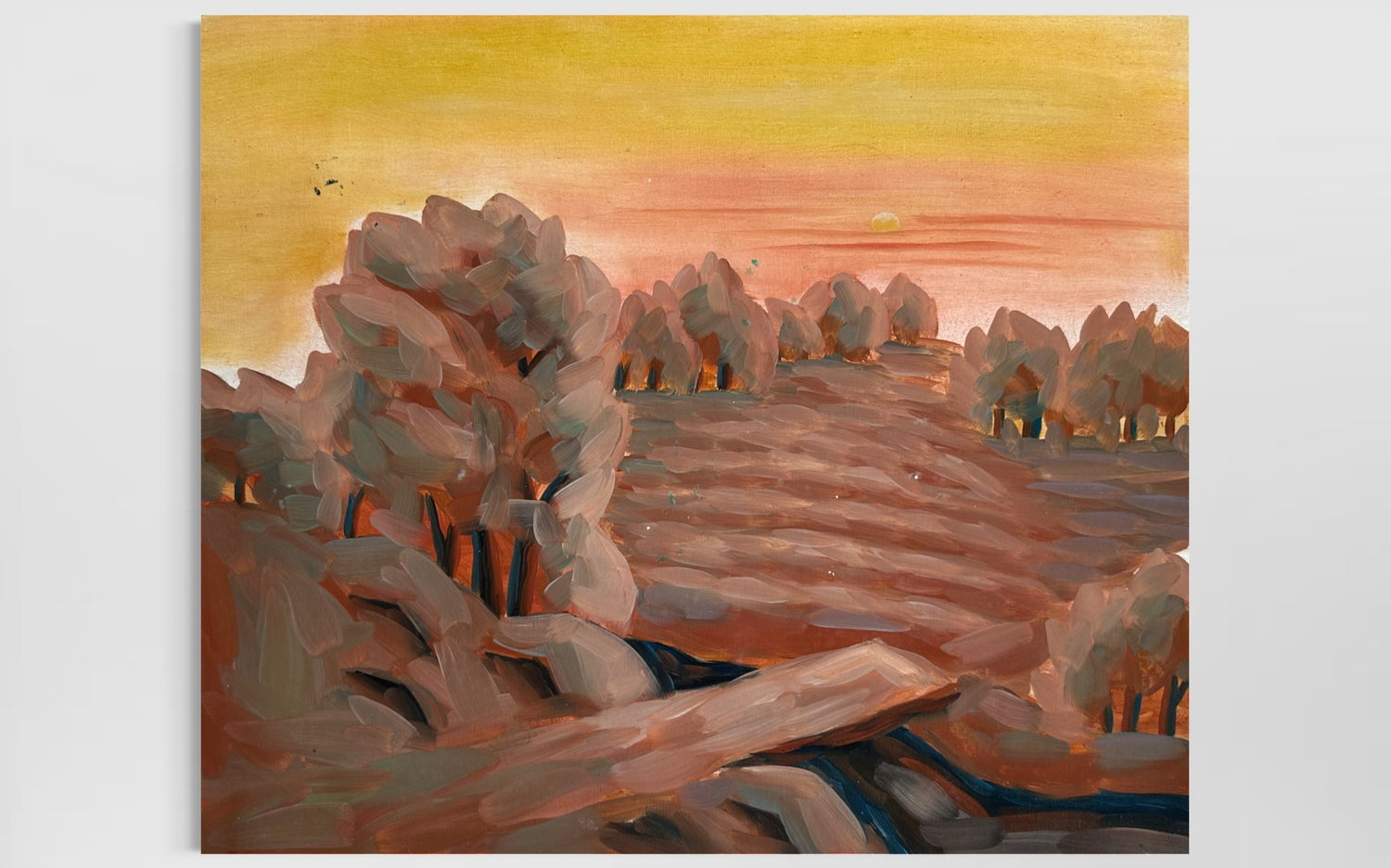 When the Sun Descends Lounge Wall Art