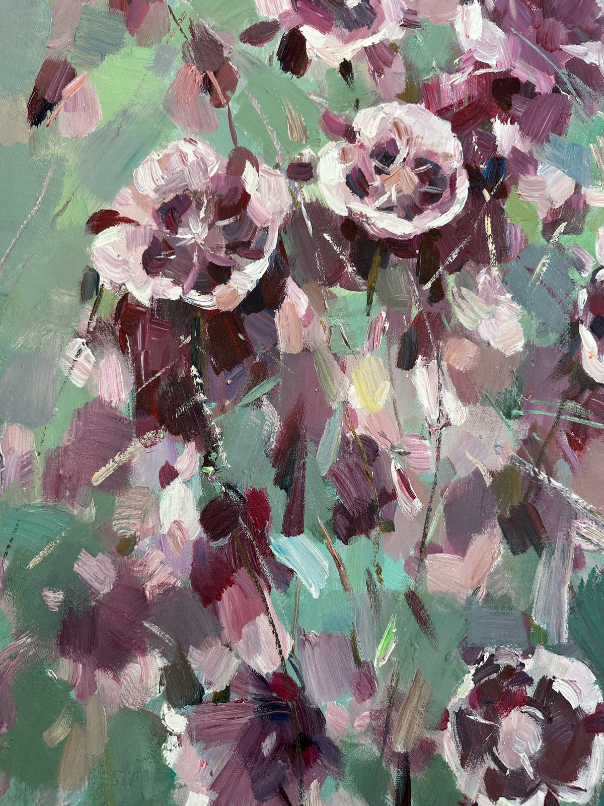 Whispers in Purple - Hand Painting