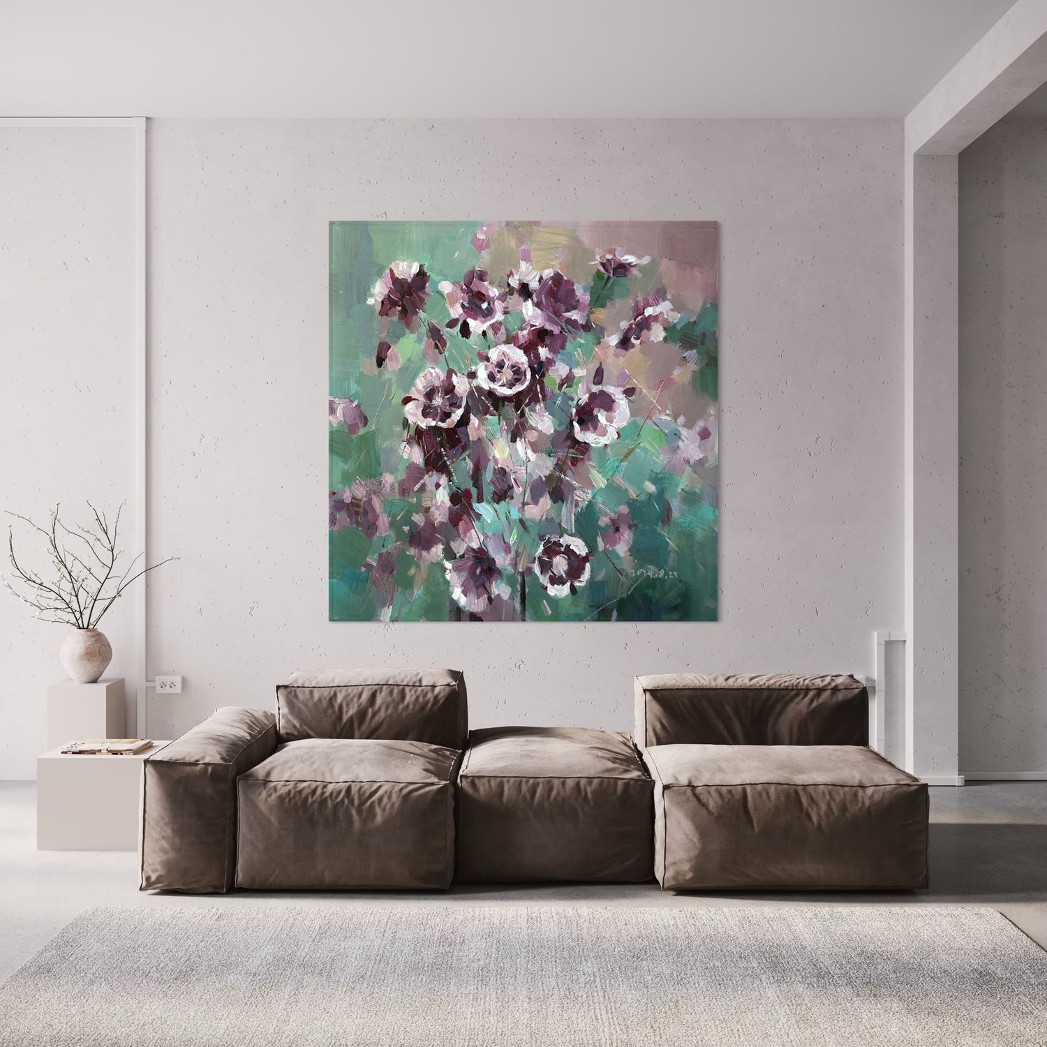 Whispers in Purple Lounge Wall Art