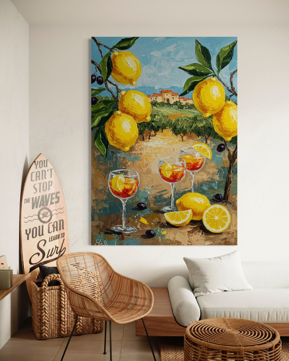 Zest of Aegean Light 2 - Hand Painting