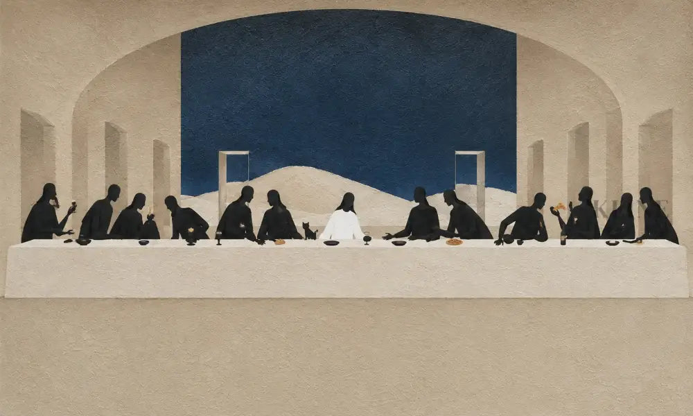 A Minimal Last Supper I - Hand Painting