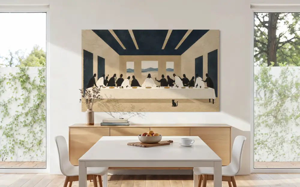 A Minimal Last Supper II - Hand Painting