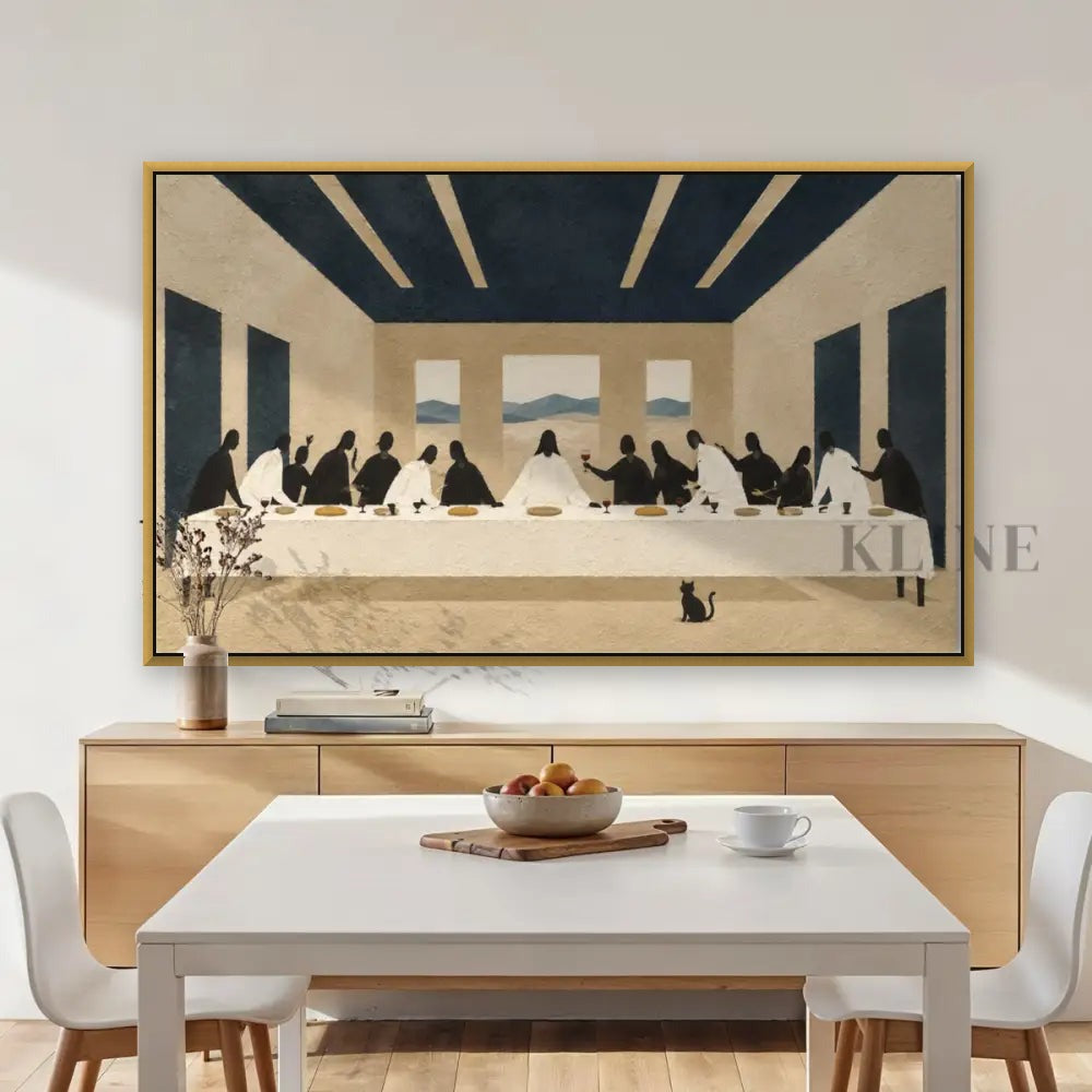 A Minimal Last Supper II - Hand Painting