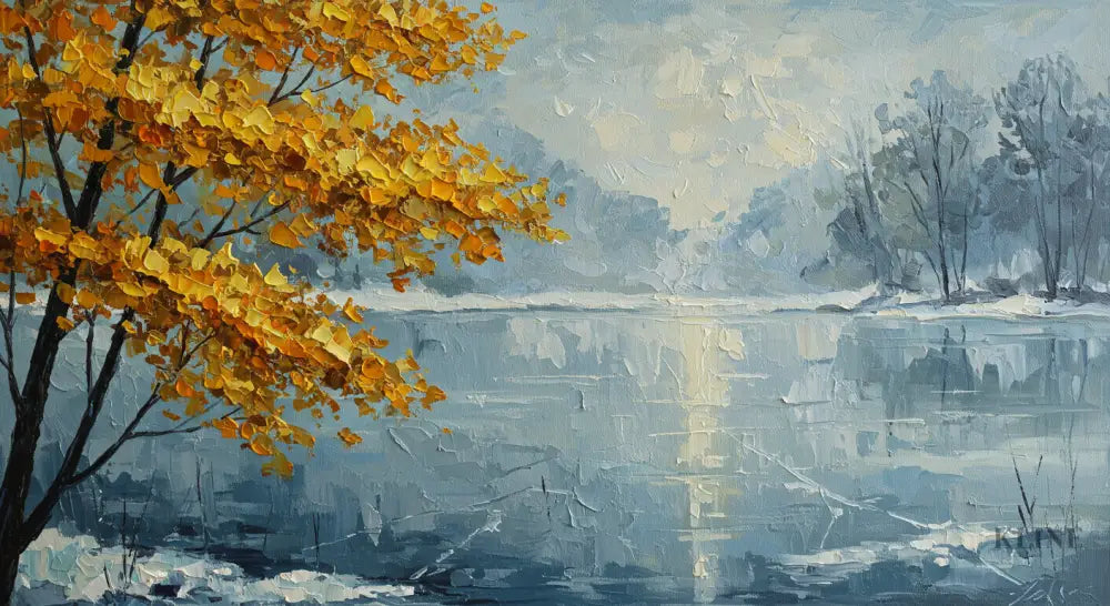 A Winter Lament - Hand Painting