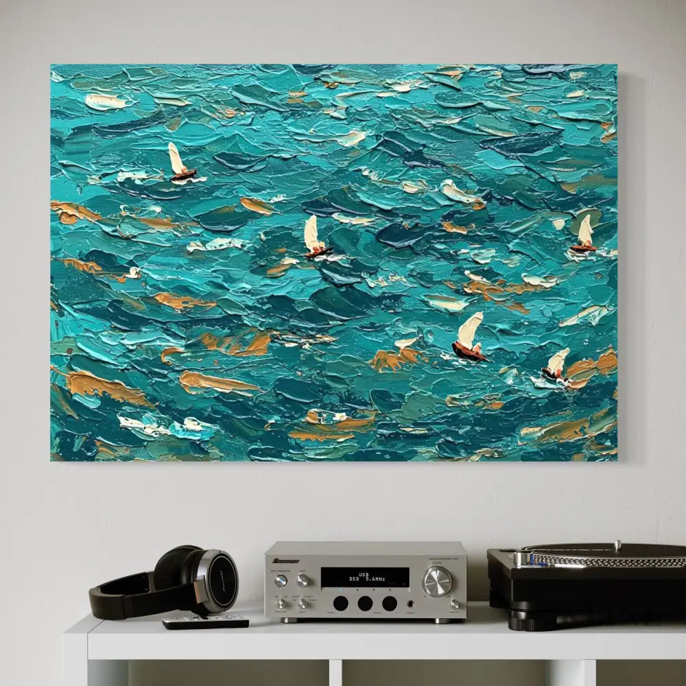 Abstract Current - Hand Painting